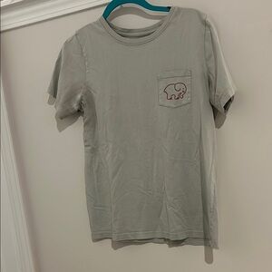 Kids Grey T-Shirt with Elephant Pocket